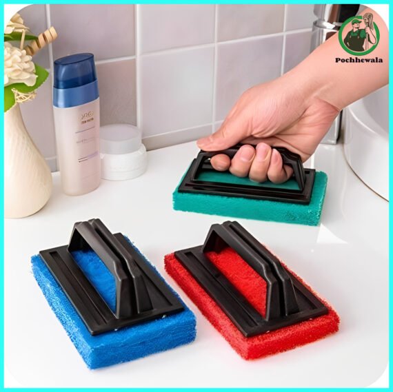 Heavy-Duty Tile Cleaning Scrubber with Handle 1 Only – ( Pochhewala )